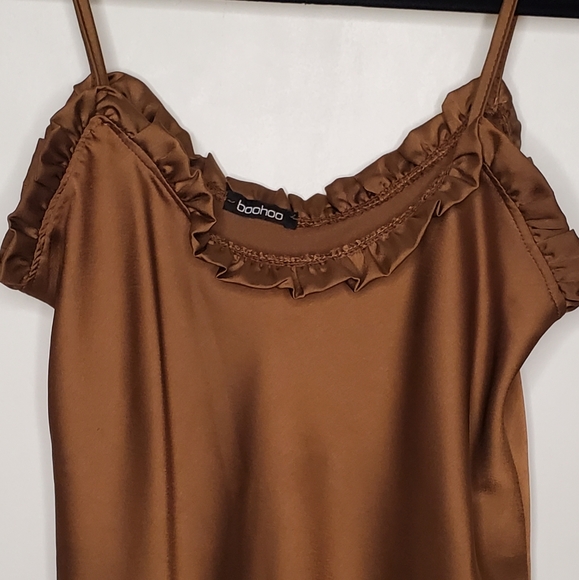 Boohoo Frill Satin Camisole - Picture 4 of 6
